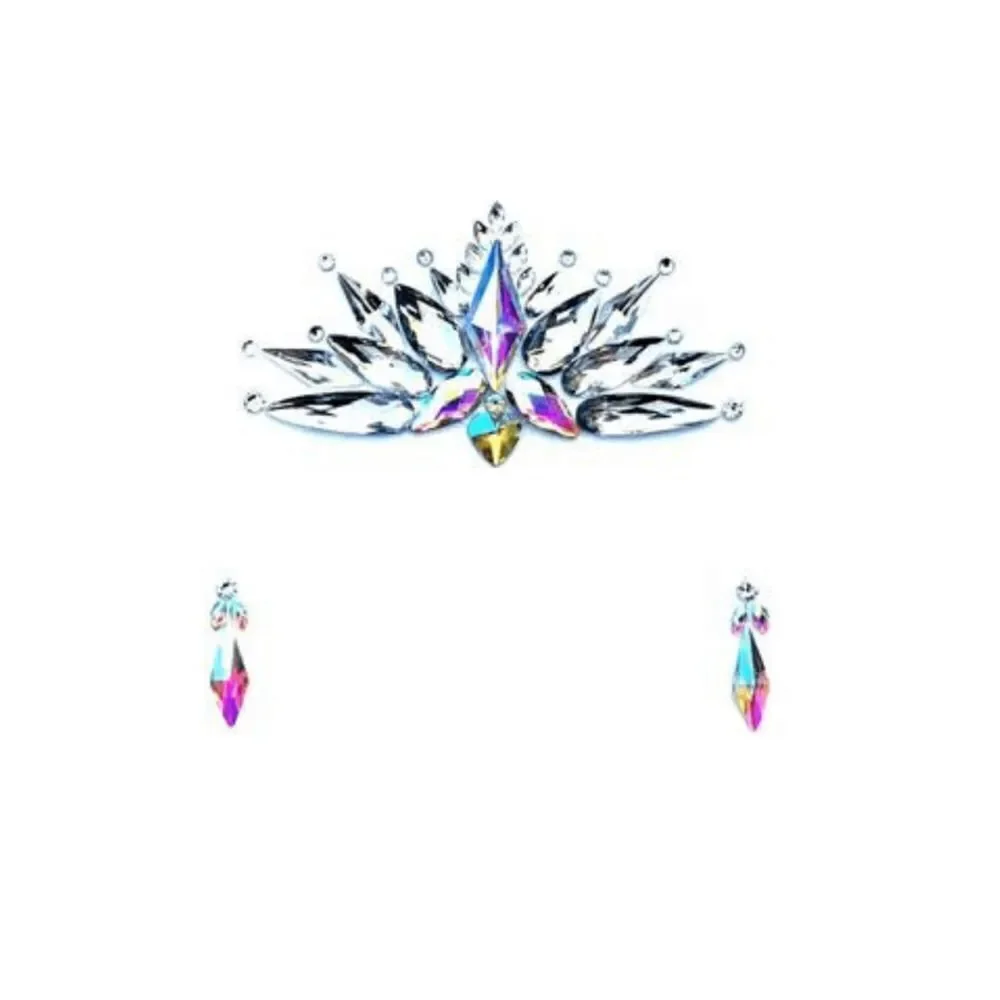 𝅺selene Iridescent Crystal Face Jewels